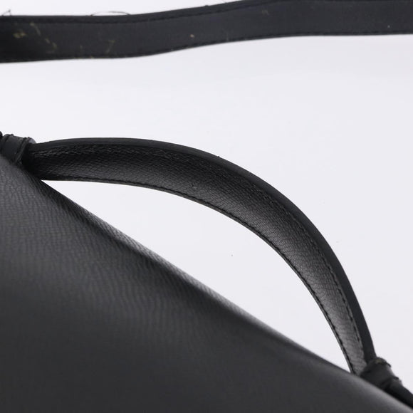 Salvatore Ferragamo Boston Bag Leather 2way Black Silver Auth bs36559