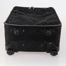 CHANEL Travel Line Carry Case Nylon Black Silver CC Auth bs36561-5
