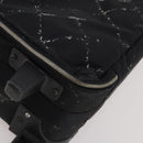CHANEL Travel Line Carry Case Nylon Black Silver CC Auth bs36561-18
