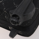 CHANEL Travel Line Carry Case Nylon Black Silver CC Auth bs36561-20