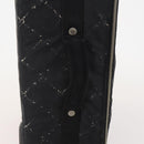 CHANEL Travel Line Carry Case Nylon Black Silver CC Auth bs36561-14