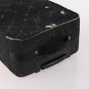 CHANEL Travel Line Carry Case Nylon Black Silver CC Auth bs36561-6