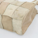 CHANEL Tote Bag Suede Beige CC Auth bs36562-9