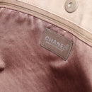 CHANEL Tote Bag Suede Beige CC Auth bs36562-17