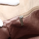 CHANEL Tote Bag Suede Beige CC Auth bs36562-20