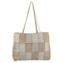 CHANEL Tote Bag Suede Beige CC Auth bs36562-2