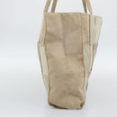 CHANEL Tote Bag Suede Beige CC Auth bs36562-3