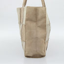 CHANEL Tote Bag Suede Beige CC Auth bs36562-4
