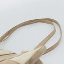 CHANEL Tote Bag Suede Beige CC Auth bs36562-8