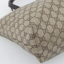 GUCCI GG Supreme Tote Bag PVC Beige 181084 Auth bs36565-13