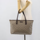 GUCCI GG Supreme Tote Bag PVC Beige 181084 Auth bs36565-22