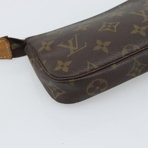 LOUIS VUITTON Monogram Mini Pochette Accessoires Pouch N41667 LV Auth bs36566