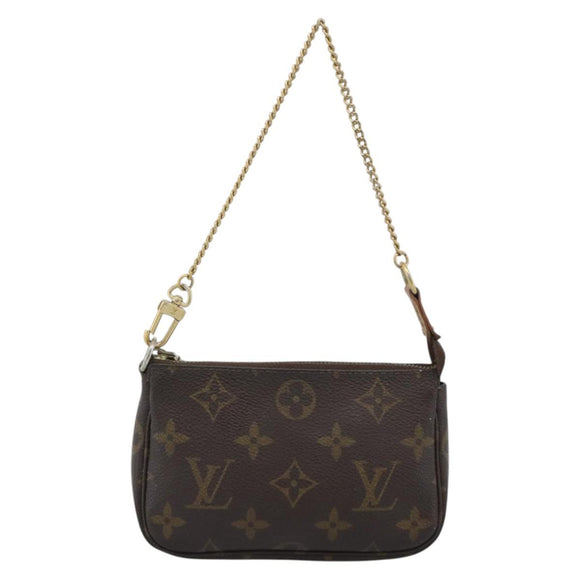 LOUIS VUITTON Monogram Mini Pochette Accessoires Pouch N41667 LV Auth bs36566