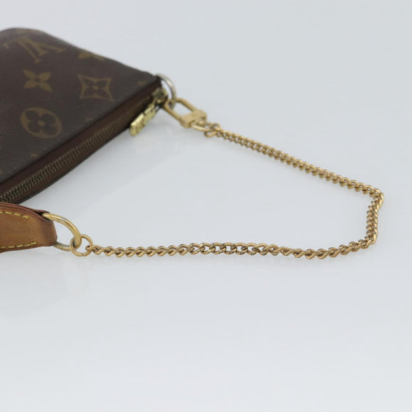 LOUIS VUITTON Monogram Mini Pochette Accessoires Pouch N41667 LV Auth bs36566