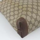 GUCCI GG Supreme Web Sherry Line Tote Bag PVC Beige Gold 89 02 905 Auth bs36567-13