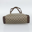 GUCCI GG Supreme Web Sherry Line Tote Bag PVC Beige Gold 89 02 905 Auth bs36567-9