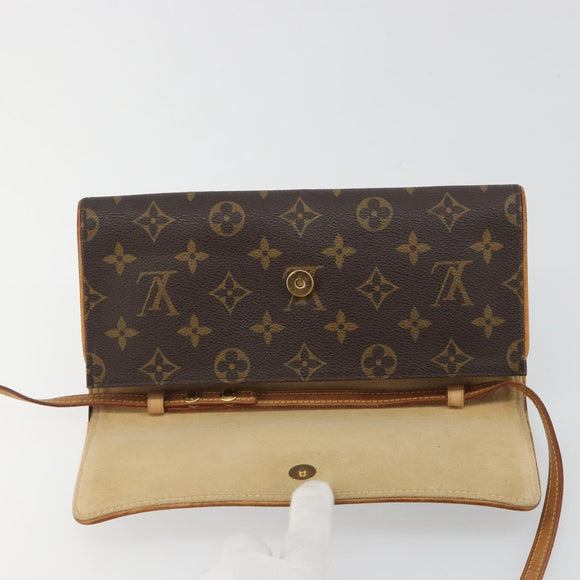 LOUIS VUITTON Monogram Pochette Twin GM Shoulder Bag M51852 LV Auth bs36568