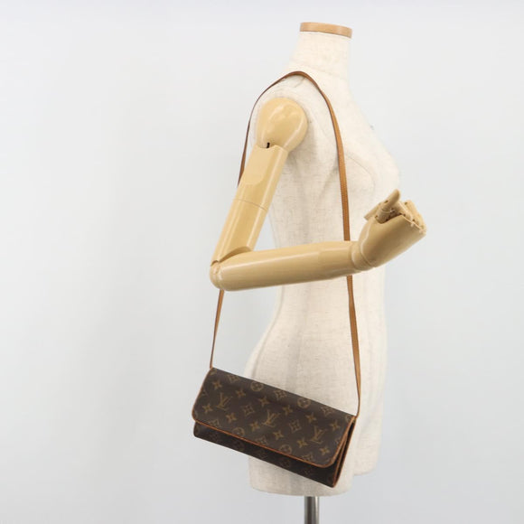 LOUIS VUITTON Monogram Pochette Twin GM Shoulder Bag M51852 LV Auth bs36568