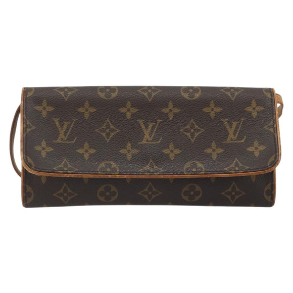 LOUIS VUITTON Monogram Pochette Twin GM Shoulder Bag M51852 LV Auth bs36568