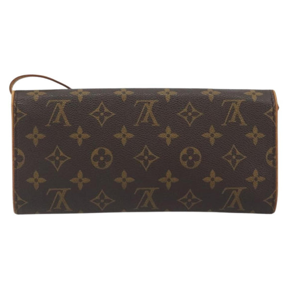 LOUIS VUITTON Monogram Pochette Twin GM Shoulder Bag M51852 LV Auth bs36568