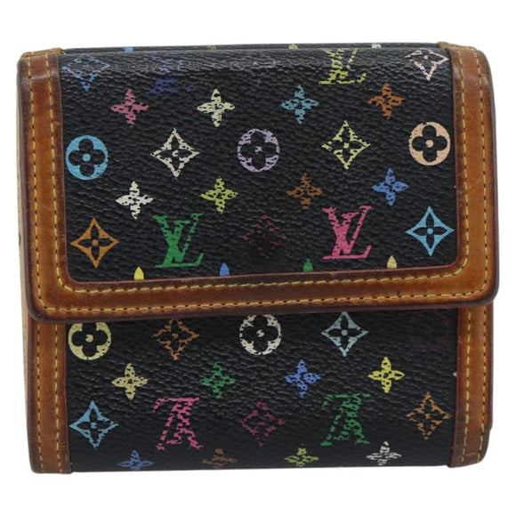 LOUIS VUITTON Multicolor Porte Monnaie Billets Cartes Credit M92984 Auth bs36569