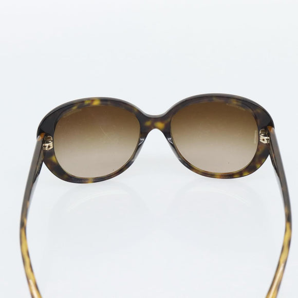 CHANEL Sunglasses plastic Brown CC Auth bs36570