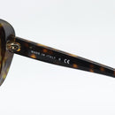 CHANEL Sunglasses plastic Brown CC Auth bs36570-10