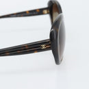 CHANEL Sunglasses plastic Brown CC Auth bs36570-4