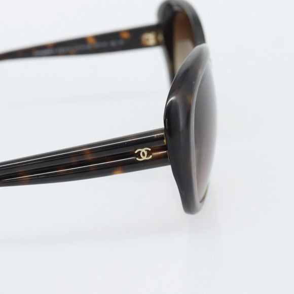 CHANEL Sunglasses plastic Brown CC Auth bs36570