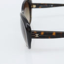 CHANEL Sunglasses plastic Brown CC Auth bs36570-6