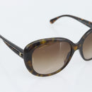 CHANEL Sunglasses plastic Brown CC Auth bs36570-7