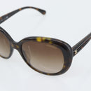 CHANEL Sunglasses plastic Brown CC Auth bs36570-8