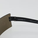 CHANEL Sunglasses plastic Black CC Auth bs36572-9