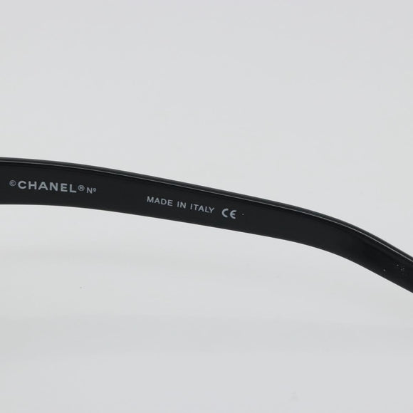 CHANEL Sunglasses plastic Black CC Auth bs36572