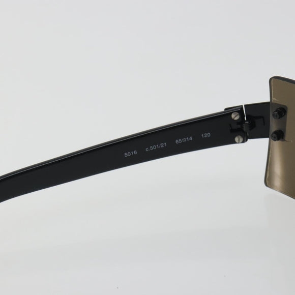 CHANEL Sunglasses plastic Black CC Auth bs36572