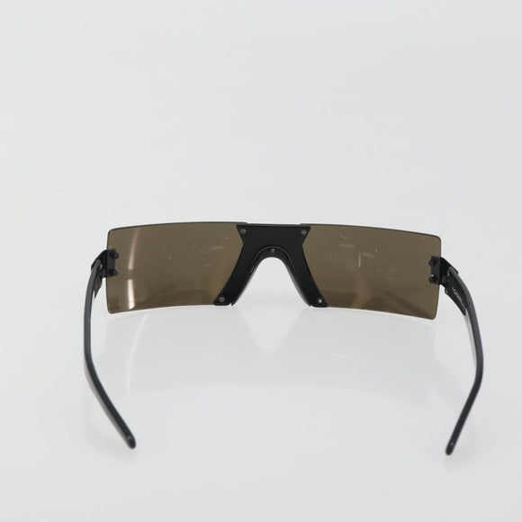 CHANEL Sunglasses plastic Black CC Auth bs36572