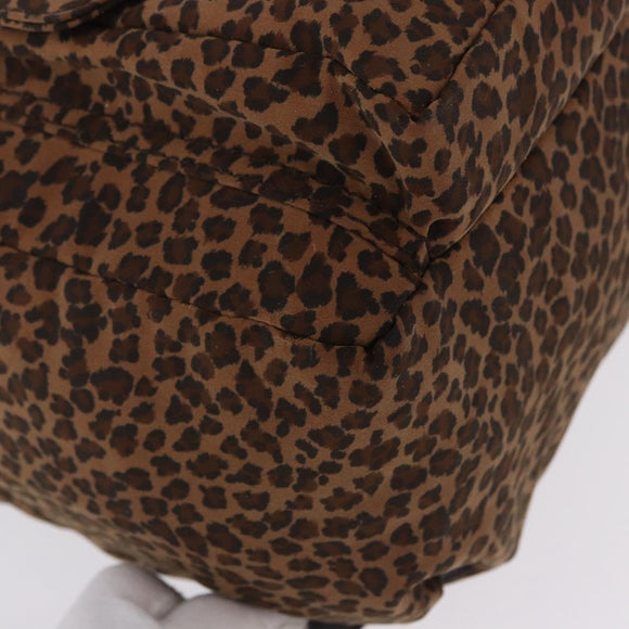BOTTEGA VENETA Backpack Nylon Brown Gold Auth bs36573
