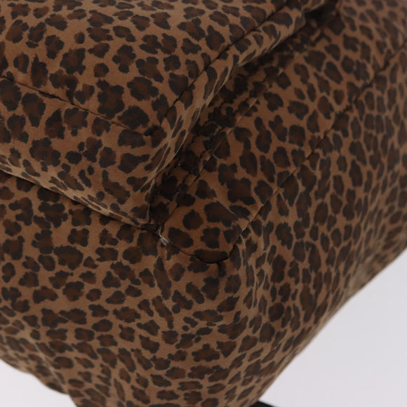 BOTTEGA VENETA Backpack Nylon Brown Gold Auth bs36573