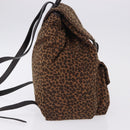 BOTTEGA VENETA Backpack Nylon Brown Gold Auth bs36573-5