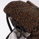 BOTTEGA VENETA Backpack Nylon Brown Gold Auth bs36573-6
