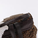 BOTTEGA VENETA Backpack Nylon Brown Gold Auth bs36573-7