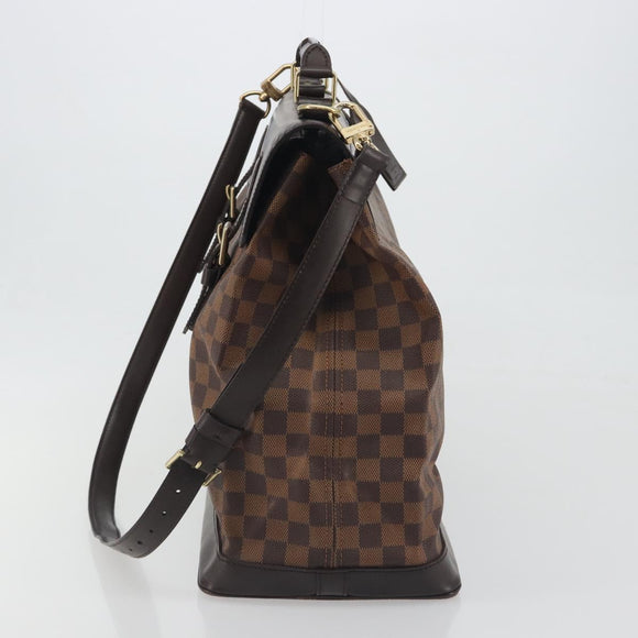 LOUIS VUITTON Damier Ebene West End PM Boston Bag 2way N41130 LV Auth bs36579A