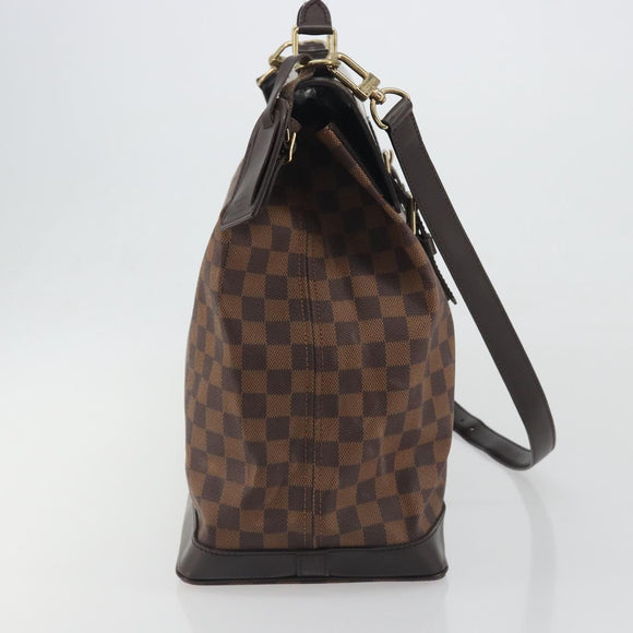 LOUIS VUITTON Damier Ebene West End PM Boston Bag 2way N41130 LV Auth bs36579A