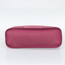 HERMES Kabak Elan PM Hand Bag Canvas Pink Auth bs36581-11