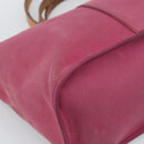 HERMES Kabak Elan PM Hand Bag Canvas Pink Auth bs36581-13