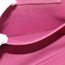 HERMES Kabak Elan PM Hand Bag Canvas Pink Auth bs36581-19