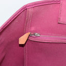 HERMES Kabak Elan PM Hand Bag Canvas Pink Auth bs36581-20