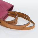 HERMES Kabak Elan PM Hand Bag Canvas Pink Auth bs36581-9