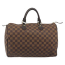 LOUIS VUITTON Damier Ebene Speedy 35 Hand Bag N41363 LV Auth bs36583-13