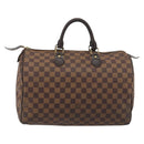 LOUIS VUITTON Damier Ebene Speedy 35 Hand Bag N41363 LV Auth bs36583-2